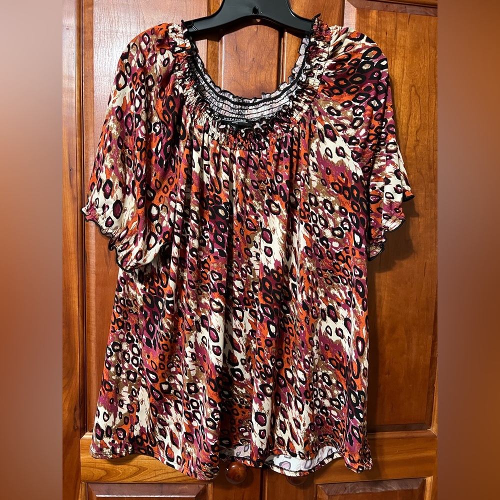 Notations women’s short sleeve top size 3X